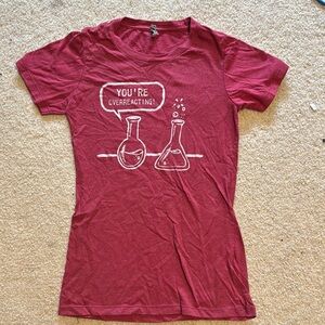 Women's Red Graphic Tee